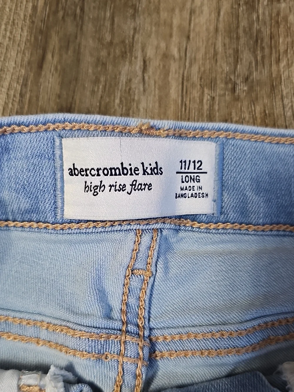 Abercrombie Kids Flare Jeans with Distressed Detail